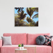 Nikau Palms Groeien in de Waitakere Ranges Canvas Afdruk (Insitu (Woonkamer))