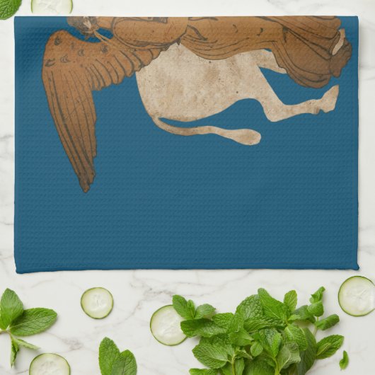 Nike en een stier theedoek (Gevouwen)