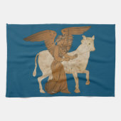 Nike en een stier theedoek (Horizontaal)