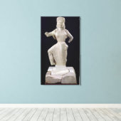 Nike, uit Delos, c.550 BC Canvas Afdruk (Insitu (Houten vloer))