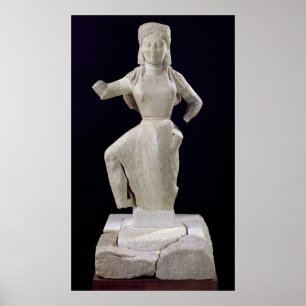 Nike, uit Delos, c.550 BC Poster