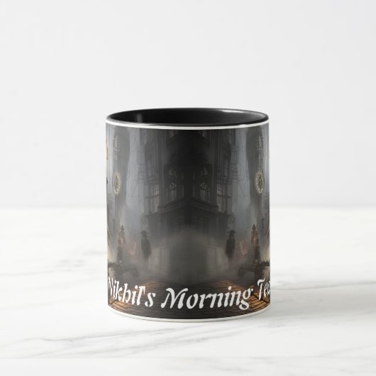 Nikhil's Morning Tea Gepersonaliseerd Mok (Midden)