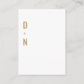 Niki eenvoudige minimalistische dank u behuizing K Informatiekaartje (Achterkant)