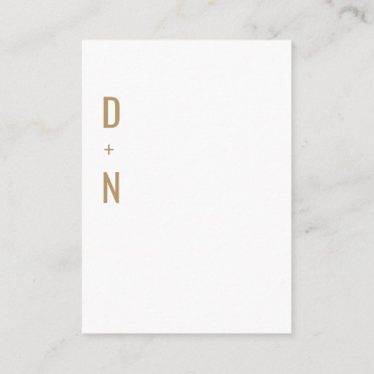 Niki eenvoudige minimalistische dank u behuizing K Informatiekaartje (Achterkant)