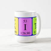 Nikita periodieke mok van de lijstnaam (Voorkant rechts)