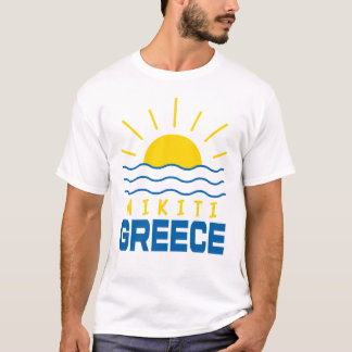 Nikiti Griekenland Sunshine en Zee Mannen T-shirt