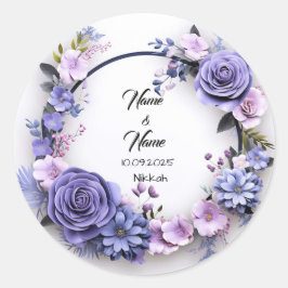 Nikkah bruiloft gunst stickers