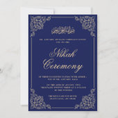  Nikkah Ceremonie Islamitische Moslim Bruiloft Kaart (Voorkant)