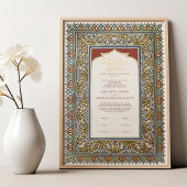 Nikkah Certificaat Islamitisch Huwelijk Moslim Folie Afdrukken