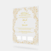 Nikkah certificaat, Moslim contract, Acryl Bord (Hoek)