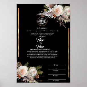 Nikkah-certificaat Poster