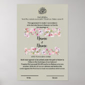 Nikkah-certificaat Poster (Voorkant)