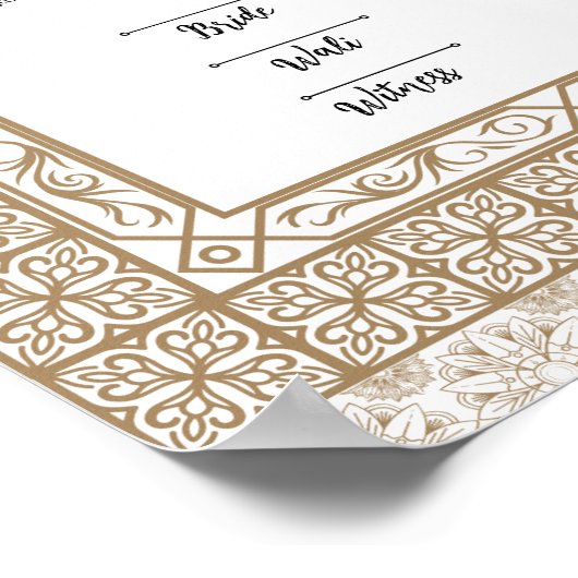 NIKKAH CONTRACT POSTER (Hoek)