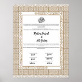 NIKKAH CONTRACT POSTER (Voorkant)
