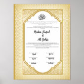 NIKKAH CONTRACT POSTER (Voorkant)
