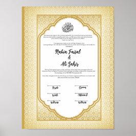 NIKKAH CONTRACT POSTER