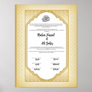 NIKKAH CONTRACT POSTER