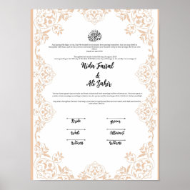 NIKKAH CONTRACT POSTER
