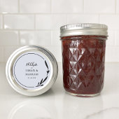 Nikkah Elegant Cloud Botanische Huwelijksgunst Ronde Sticker