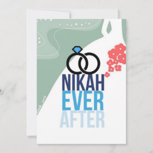 Nikkah Ever After Wedding Card Aankondiging