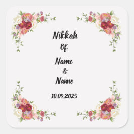 Nikkah favor stickers