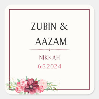 Nikkah gunst Sticker, gepersonaliseerde stickers