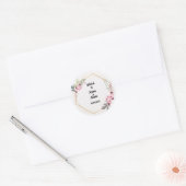 Nikkah gunststickers ronde sticker (Envelop)