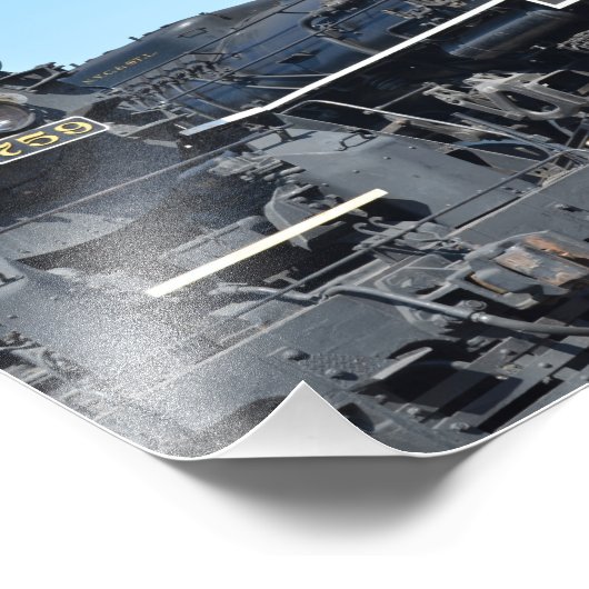 Nikkel Bord Road 759 en 765 stoomlocomotieven Foto Afdruk (Hoek)