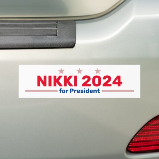Nikki 2024 bumpersticker (Op auto)