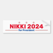 Nikki 2024 bumpersticker (Voorkant)