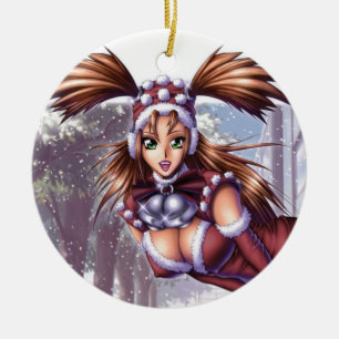 Nikki - Anime Kerstmis Keramisch Ornament