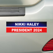 Nikki Haley 2024 Bumpersticker (Op auto)