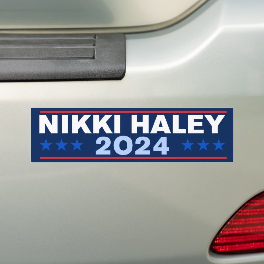 Nikki Haley 2024 Bumpersticker (Op auto)