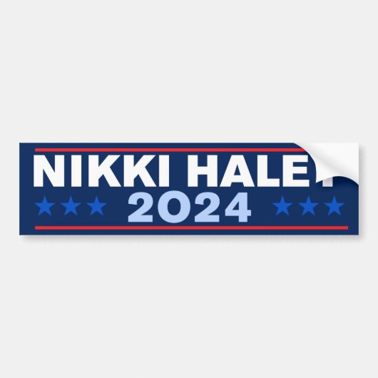 Nikki Haley 2024 Bumpersticker (Voorkant)
