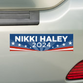 Nikki Haley 2024 Bumpersticker (Op auto)