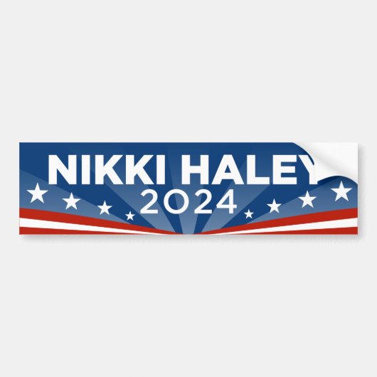 Nikki Haley 2024 Bumpersticker (Voorkant)