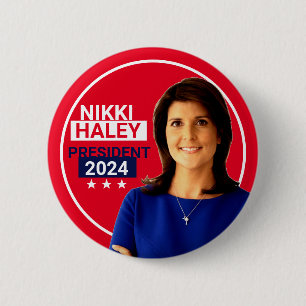 Nikki Haley 2024 Ronde Button 5,7 Cm