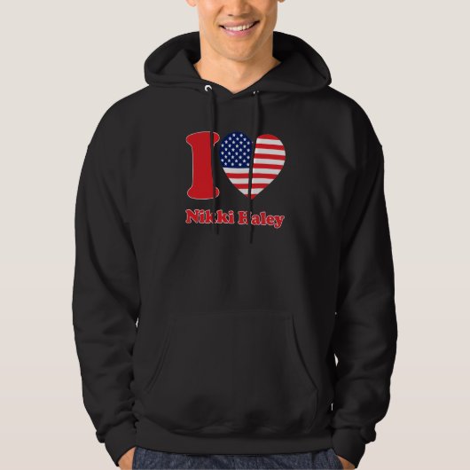 Nikki Haley 2024 Support Republican Candidate I He Hoodie (Voorkant)