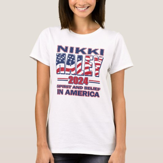 Nikki Haley 2024 T-shirt (Voorkant)
