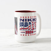 Nikki Haley 2024 Tweekleurige Koffiemok (Voorkant rechts)