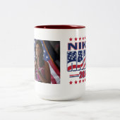 Nikki Haley 2024 Tweekleurige Koffiemok (Center)