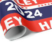 Nikki Haley 2024 voor President Cadeaupapier (Rol Hoek)