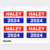 Nikki Haley 2024 voor president Rechthoekige Sticker (Vel)
