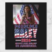 Nikki Haley - 2024 Wijn Etiket (Enkel label)