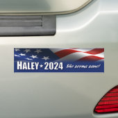 Nikki Haley 2024 - Ze lijkt gezond Bumpersticker (Op auto)