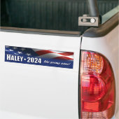 Nikki Haley 2024 - Ze lijkt gezond Bumpersticker (Op Truck)