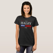 Nikki Haley 2028 Amerikaanse vlag Vlag VS T-shirt (Voorkant volledig)