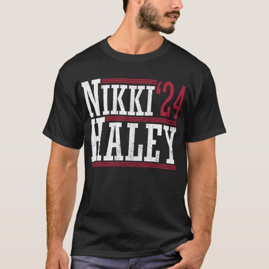 Nikki Haley '24 Haley 2024 Elect President Haley T-shirt (Voorkant)