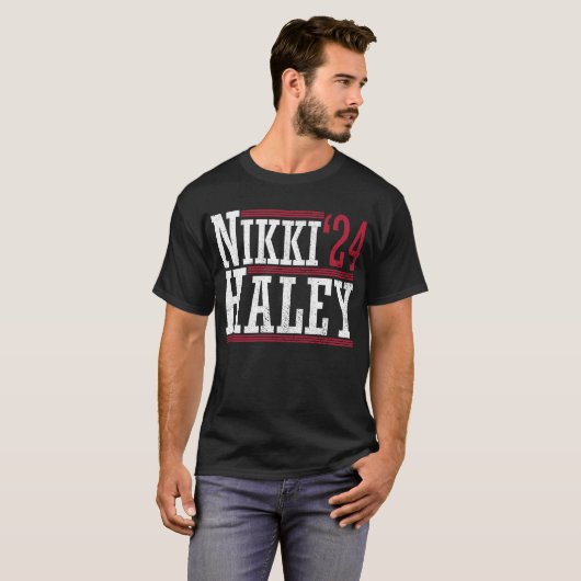 Nikki Haley '24 Haley 2024 Elect President Haley T-shirt (Voorkant volledig)