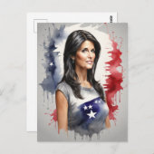 Nikki Haley Briefkaart (Voorkant / Achterkant)